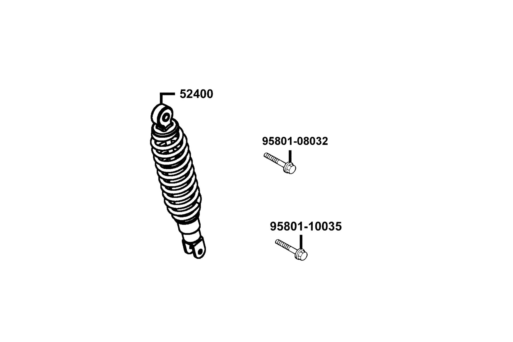 SUPER 8 50X (2020) Rear Cushion parts diagram